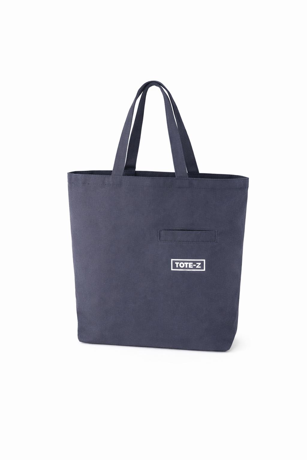 Z Front Pocket Tote - Slate Gray Multipurpose Unisex Tote Bag for Daily Carry, Travel, Shopping, Storage and Everyday Essentials with Durable Design