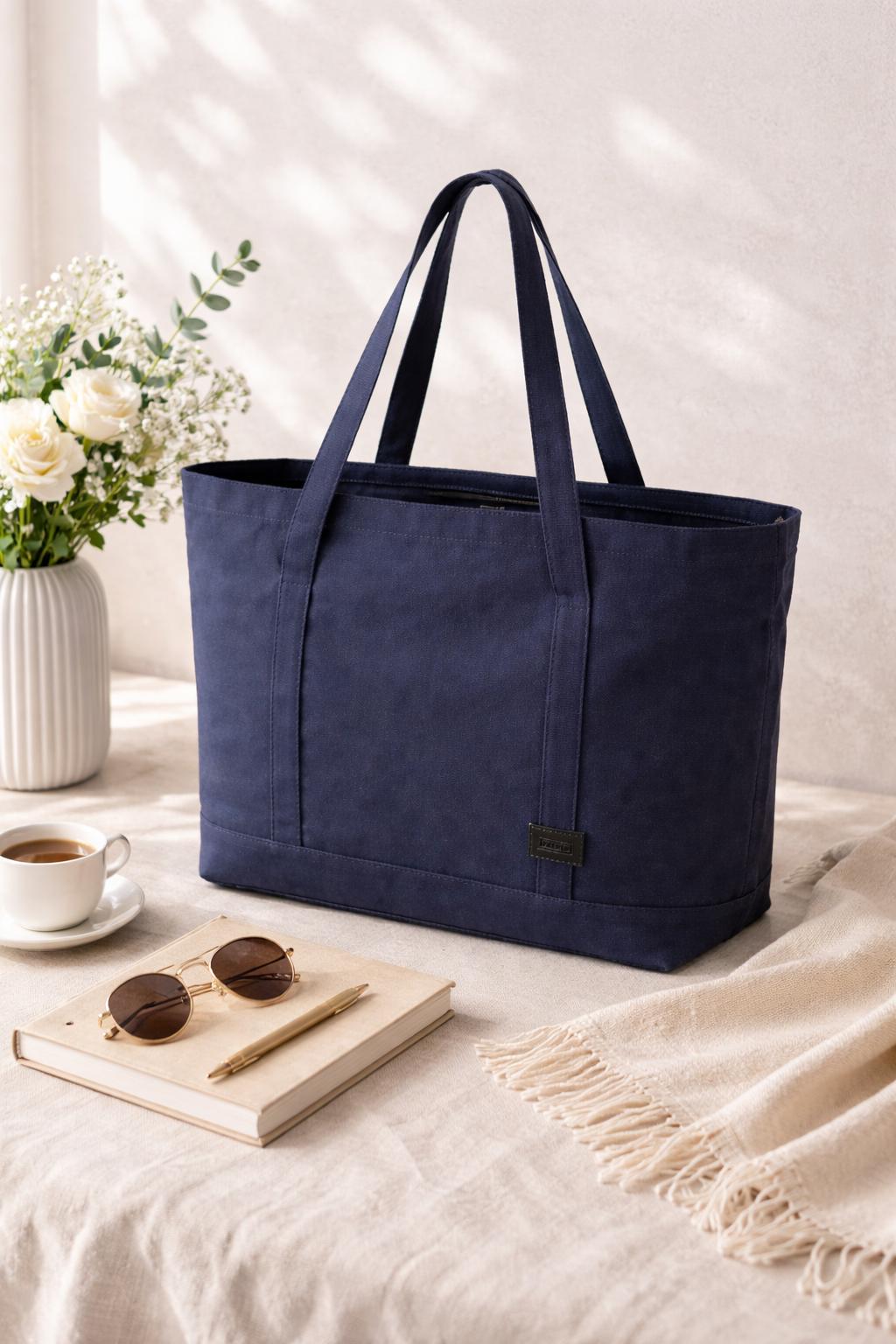 Z Carryall Tote - Jet Black Multipurpose Unisex Tote Bag for Daily Carry, Shopping, Travel, Storage and Everyday Essentials with Durable Design