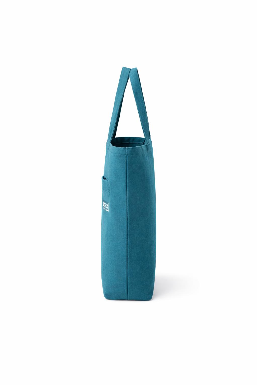 Z Front Pocket Tote - Teal Green Multipurpose Unisex Tote Bag for Daily Carry, Travel, Shopping, Storage and Everyday Essentials with Durable Design